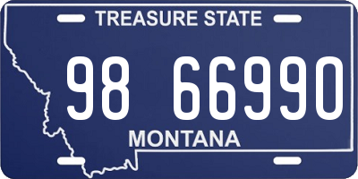 MT license plate 986699O