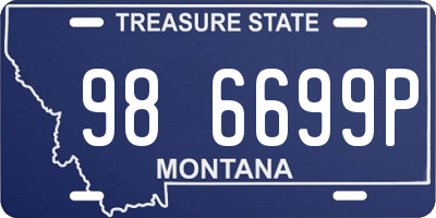 MT license plate 986699P