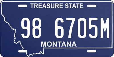 MT license plate 986705M