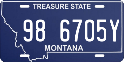 MT license plate 986705Y