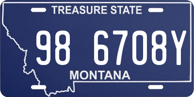MT license plate 986708Y
