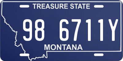 MT license plate 986711Y