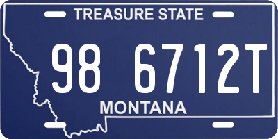 MT license plate 986712T