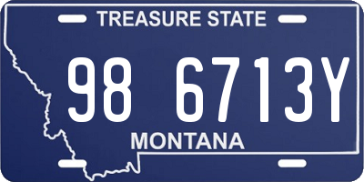 MT license plate 986713Y