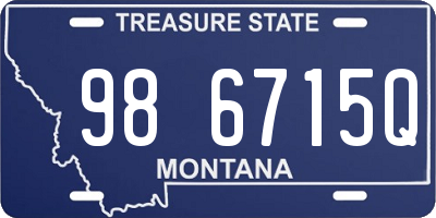 MT license plate 986715Q