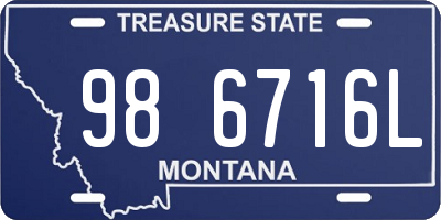 MT license plate 986716L