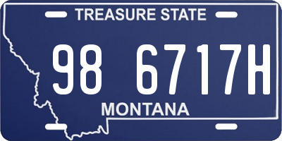 MT license plate 986717H