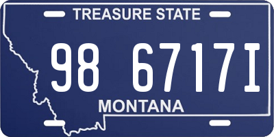 MT license plate 986717I