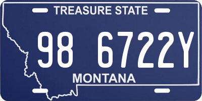MT license plate 986722Y