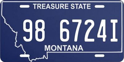MT license plate 986724I