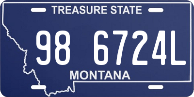 MT license plate 986724L