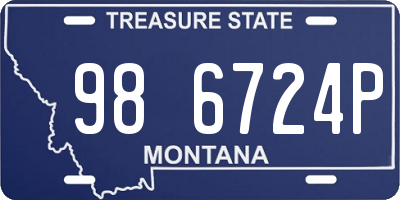 MT license plate 986724P