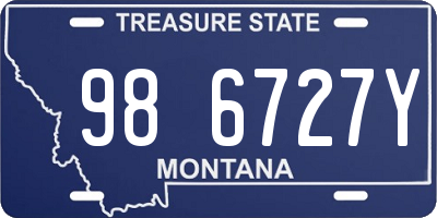 MT license plate 986727Y
