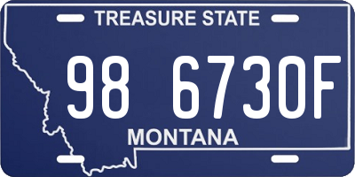 MT license plate 986730F