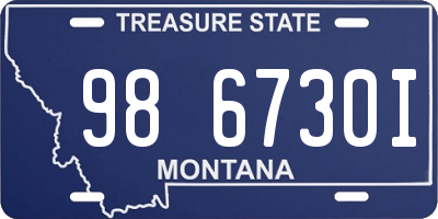 MT license plate 986730I