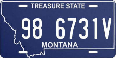 MT license plate 986731V