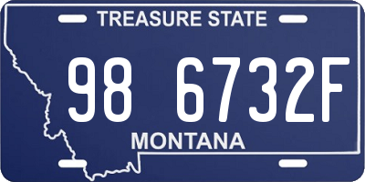 MT license plate 986732F