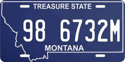 MT license plate 986732M