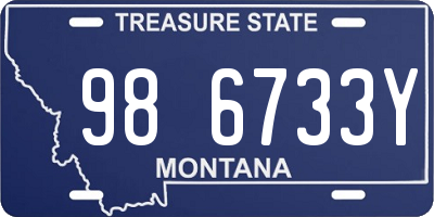 MT license plate 986733Y