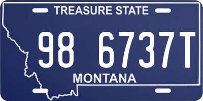 MT license plate 986737T