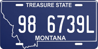 MT license plate 986739L