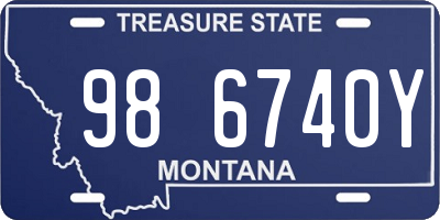 MT license plate 986740Y