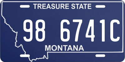 MT license plate 986741C