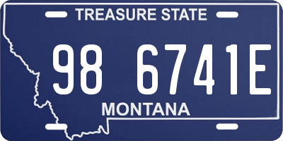 MT license plate 986741E