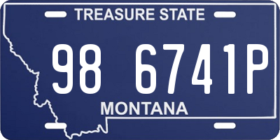 MT license plate 986741P