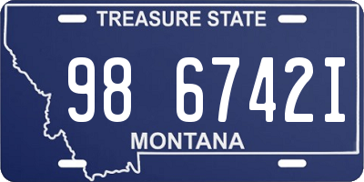 MT license plate 986742I