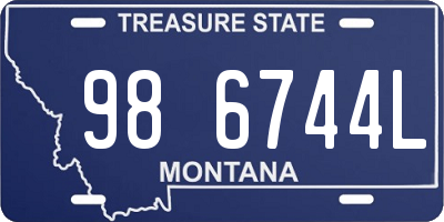 MT license plate 986744L