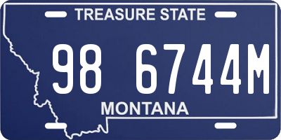 MT license plate 986744M