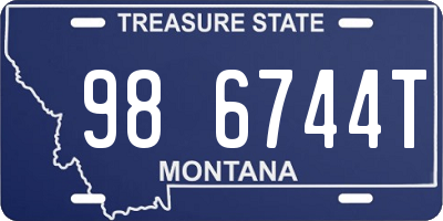 MT license plate 986744T