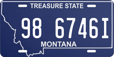 MT license plate 986746I