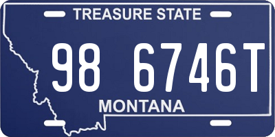 MT license plate 986746T