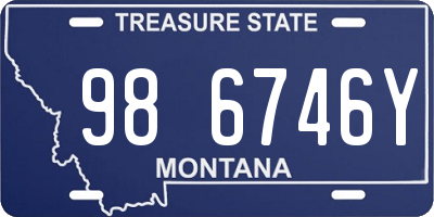 MT license plate 986746Y