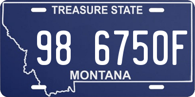 MT license plate 986750F