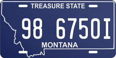 MT license plate 986750I
