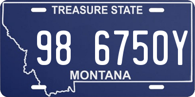 MT license plate 986750Y