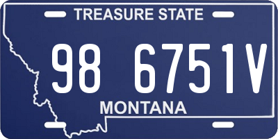 MT license plate 986751V