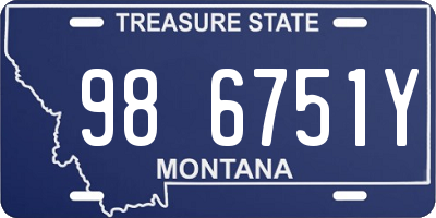 MT license plate 986751Y