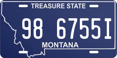 MT license plate 986755I