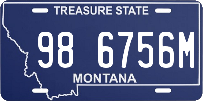 MT license plate 986756M