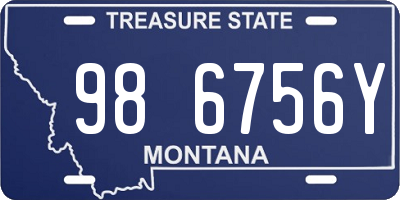 MT license plate 986756Y