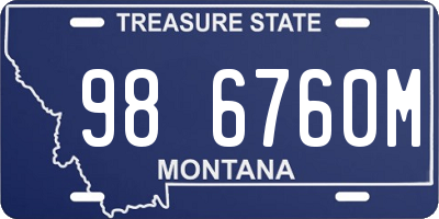 MT license plate 986760M