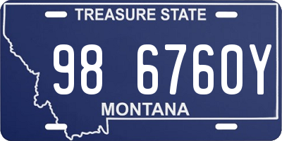 MT license plate 986760Y