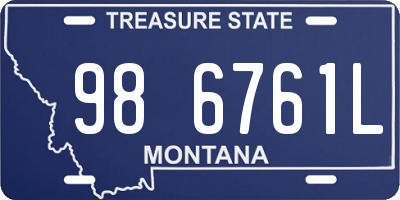 MT license plate 986761L