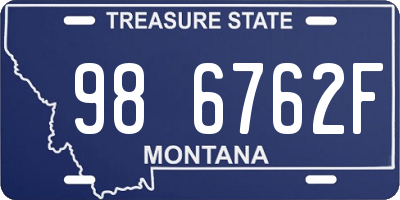 MT license plate 986762F