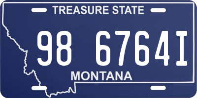 MT license plate 986764I