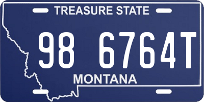 MT license plate 986764T